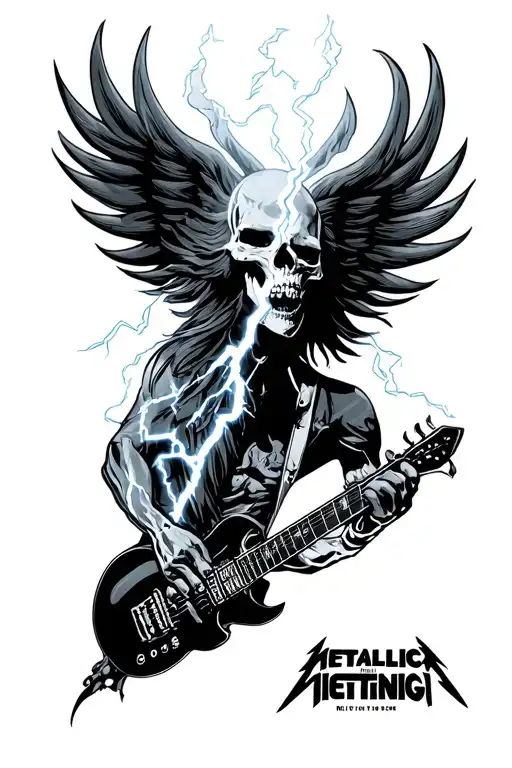 metallica ride the lightning cybersigilism back tattoo tattoo design idea