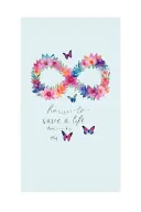 infinity sign made up of the notes from the song how to save a life by the fray. include butterflies, lotus flowers tattoo design idea