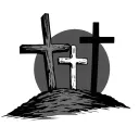 3 Crosses On A Hill tattoo design idea