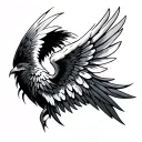 Fourth Wing tattoo design idea