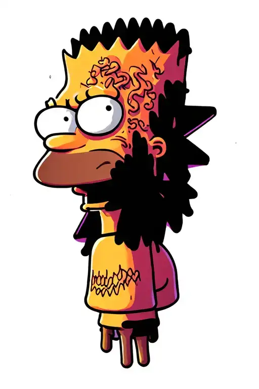 Bart Simpson tattoo design idea
