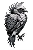 Phoenix bird tattoo design idea