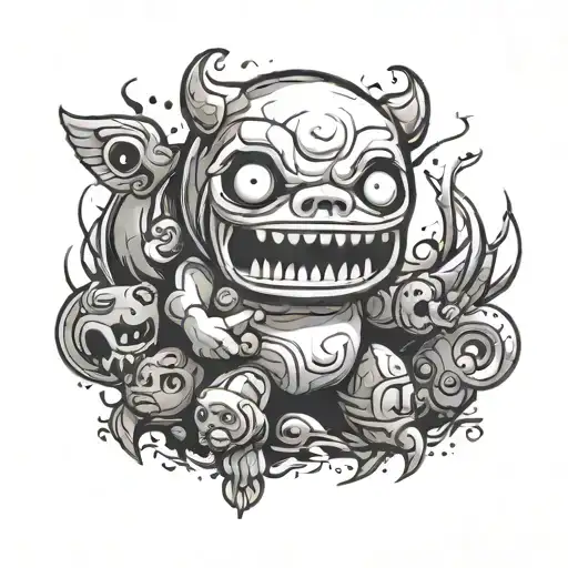 Binding Of Isaac tattoo design idea