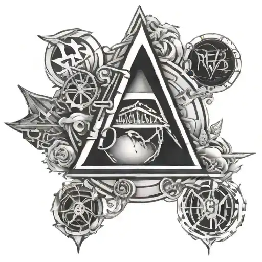 Pink Floyd Time tattoo design idea