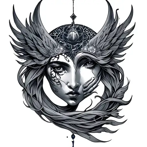 Aquarius And Gemini tattoo design idea