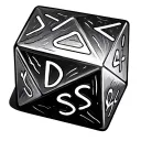 D20 Dice tattoo design idea
