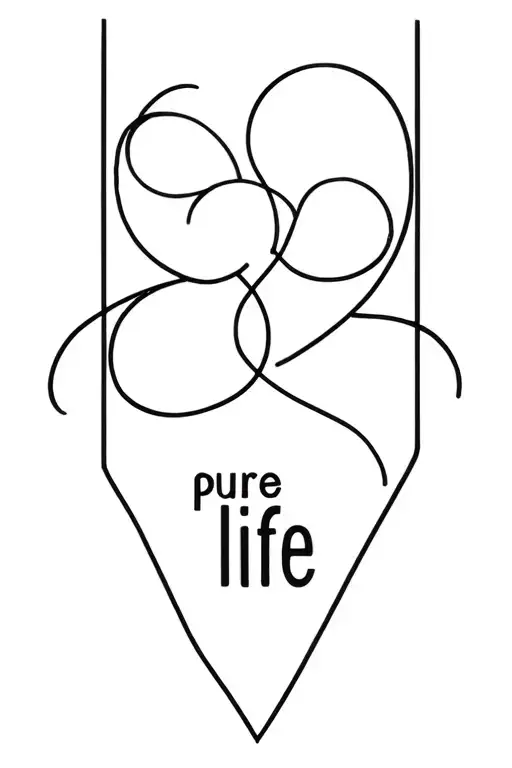 "Pure life" pure life tattoo design idea
