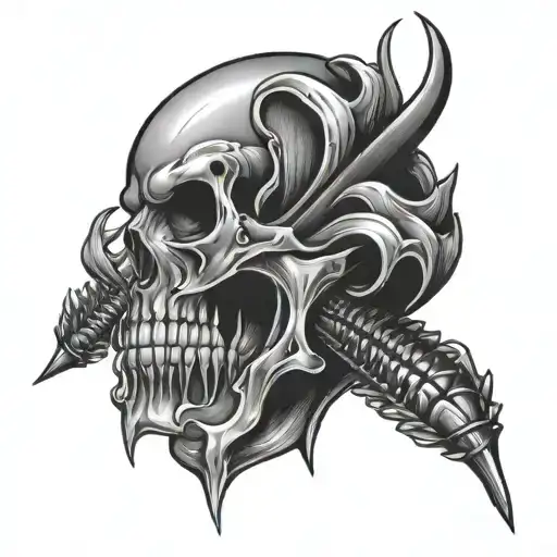 zipper bleeding tattoo design idea
