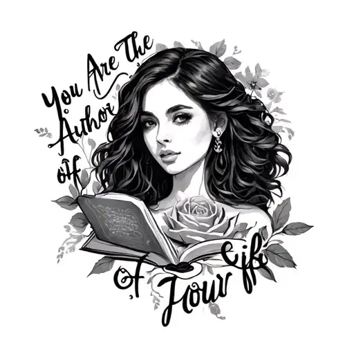 you are the author of your life tattoo design idea
