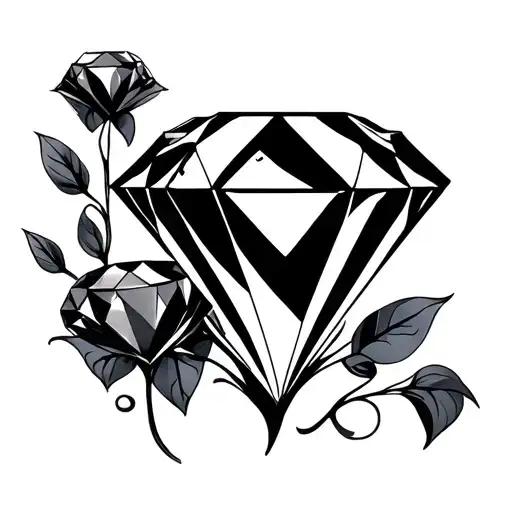 Double Black Diamond tattoo design idea