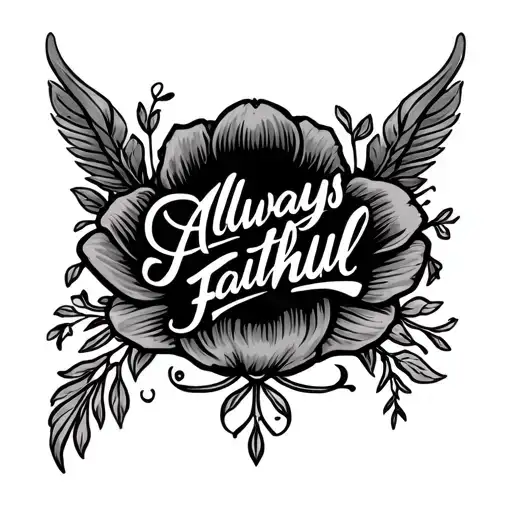 Always Faithful tattoo design idea