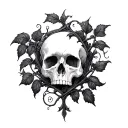 Gothic Vine tattoo design idea