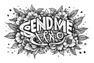 isaiah 6:8 SEND ME written tattoo design idea