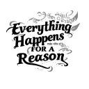 "सर्वं कारणेन भवति" everything Happens For A Reason tattoo design idea