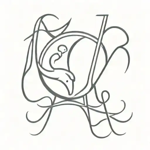 Rex and Saj in mirror ambigram tattoo tattoo design idea