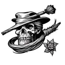 whipping post tattoo design idea