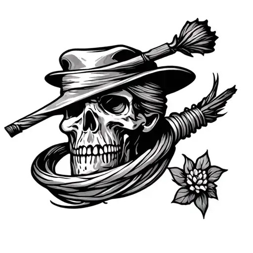whipping post tattoo design idea