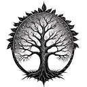 African Tree Of Life tattoo design idea