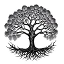 African Tree Of Life tattoo design idea