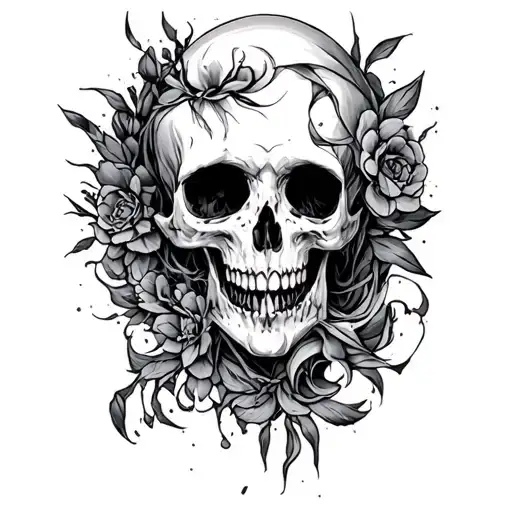 I was afraid of the end and started story tattoo design idea