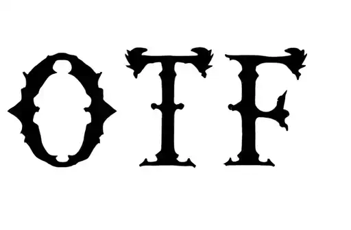 "OTF" tattoo design idea