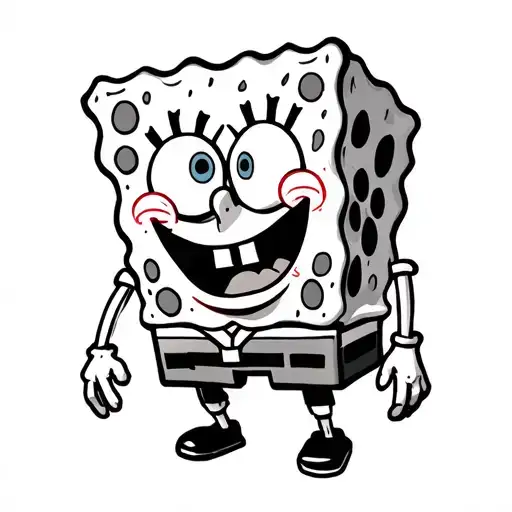 spongebob squarepants tattoo design idea