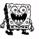 spongebob squarepants tattoo design idea