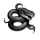 Evil Snake tattoo design idea