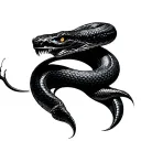 Evil Snake tattoo design idea