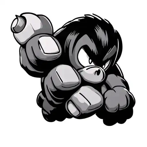 With Knuckles tattoo design idea