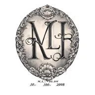Initials MLH with birthdate 10-10-2008 tattoo design idea
