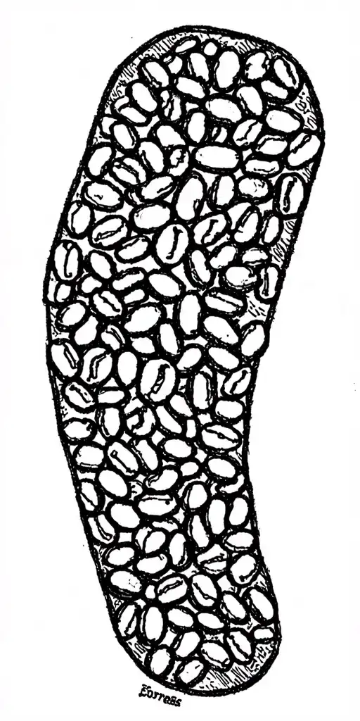 coffee beans tattoo design idea