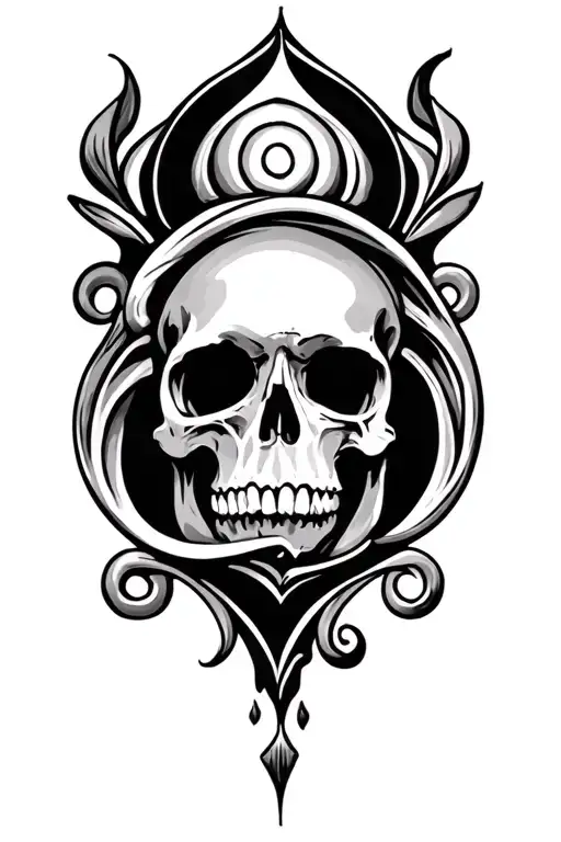 Scroll tattoo design idea