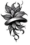 Scroll tattoo design idea