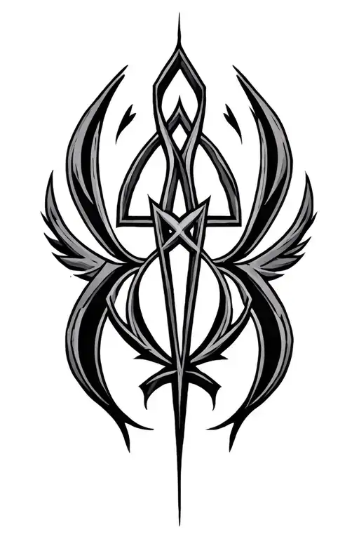icelandic rune symbols forming tattoo design idea