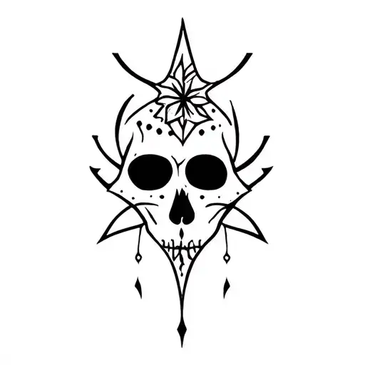 Baron samedi voodoo veve tattoo design idea