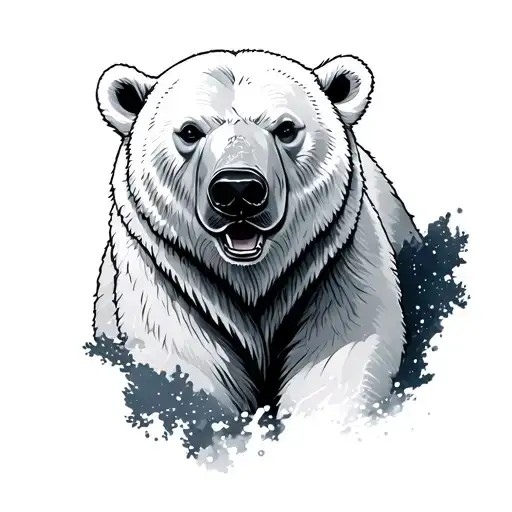 Polar Bear tattoo design idea