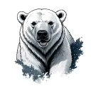 Polar Bear tattoo design idea