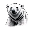 Polar Bear tattoo design idea