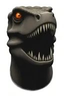 dino cartoon character tattoo design idea