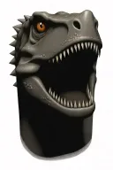 dino cartoon character tattoo design idea