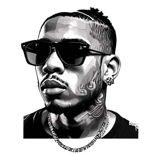 Chris Brown tattoo design idea