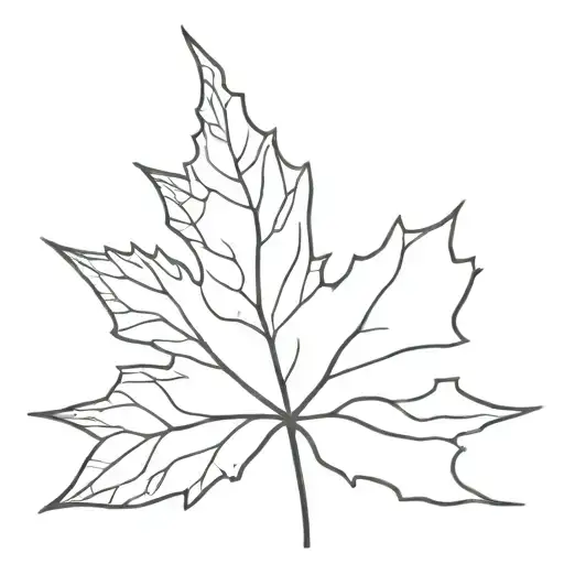 in 1 thin black line a "NY" and a maple leaf tattoo design idea