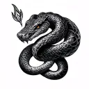 Celtic Snake tattoo design idea