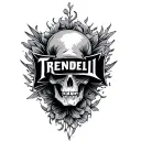 the name "Trendell" tattoo design idea