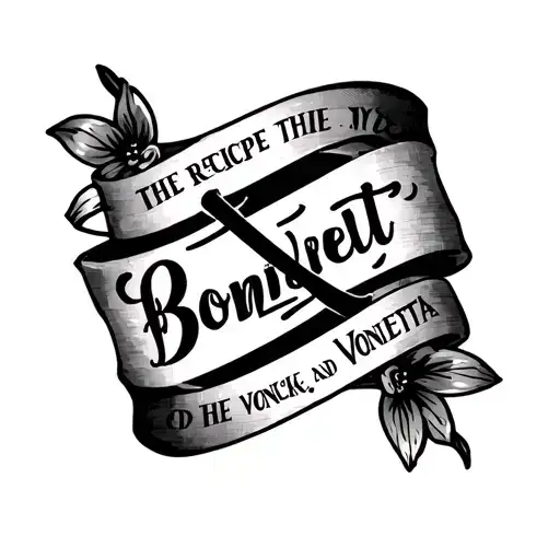 Picture of a recipe that include the name Bonnie and Vonetta tattoo design idea