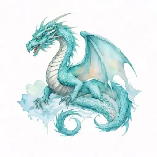 ice dragon tattoo tattoo design idea