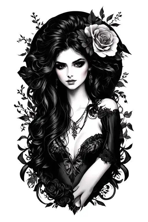 Dark Romance tattoo design idea