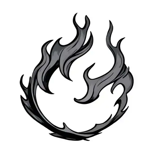 Filler Flames tattoo design idea