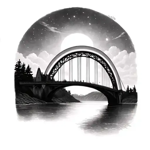Rainbow Bridge tattoo design idea